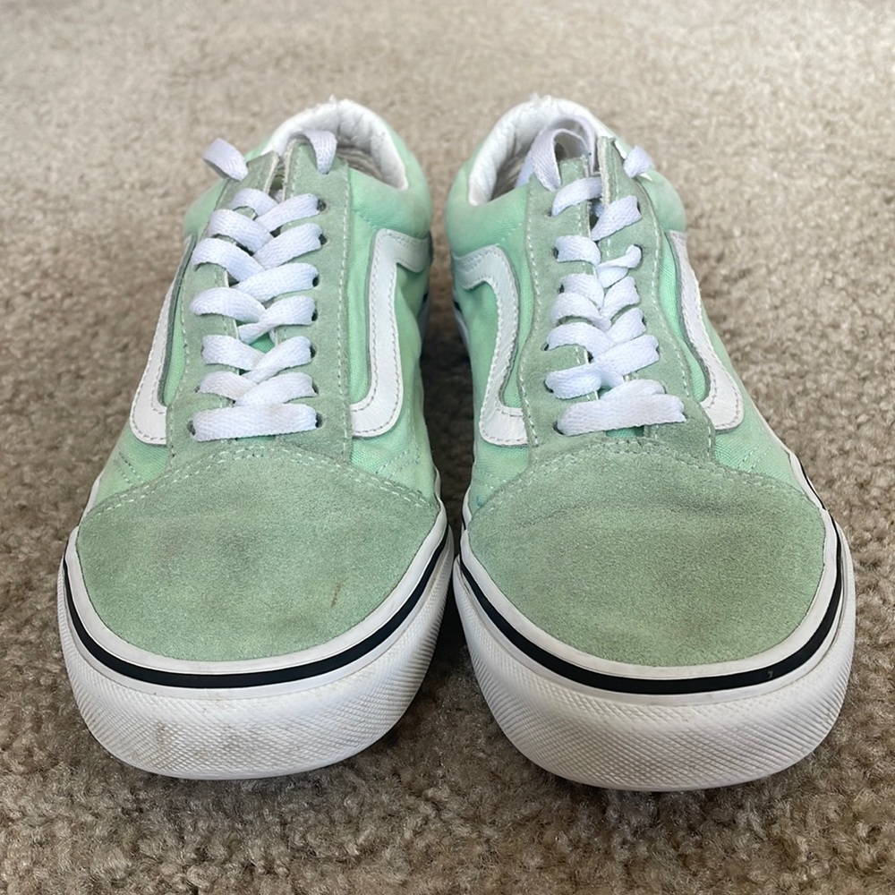 Vans Green low rise Old Skool Shoes